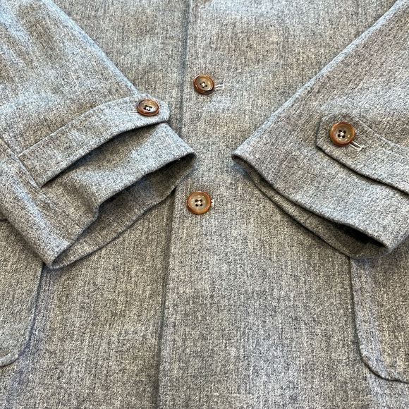 Scott James Heathered Wool Lightweight Car Coat | Men’s L (Oversized Fit) - Picture 6 of 16
